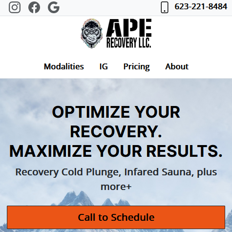 Ape Recovery site thumbnail